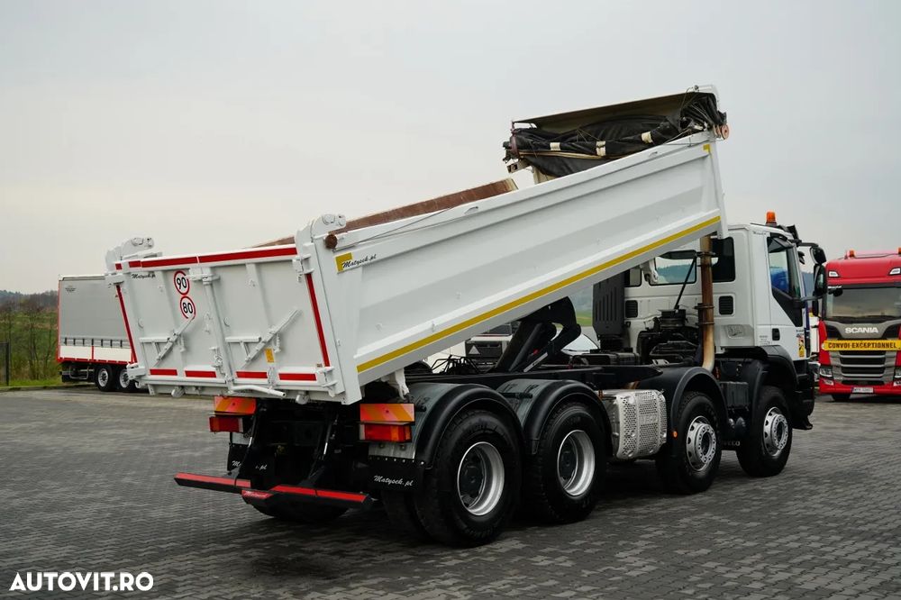 Iveco TRAKKER / 8x4 / BASCULATOR / HIDRODOXY SIDE / BORDMATIC / EURO 6 / MEILLER KIPPER - 5