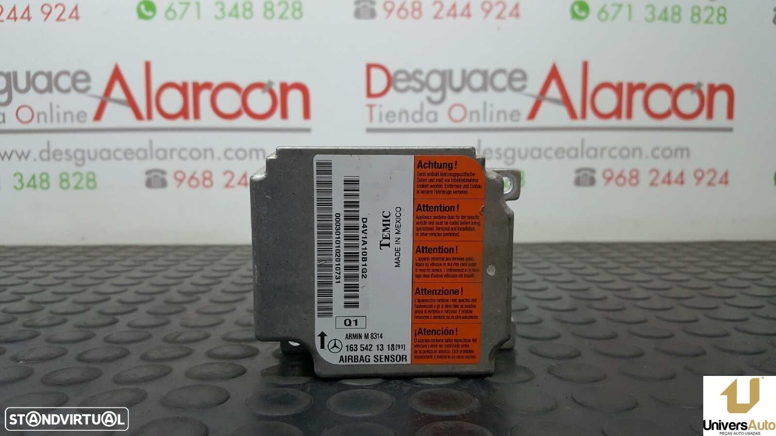 CENTRALINA DE AIRBAG MERCEDES CLASE M (W163) 320 (163.154) - 1