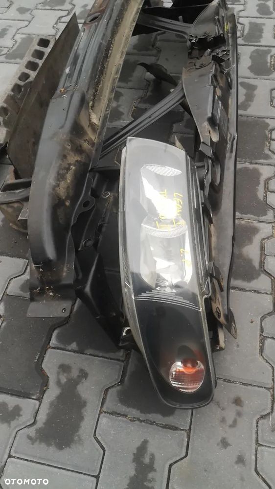 SEATA LEON I TOLEDO II PRZÓD CZARNY  ZDERZAK ATRAPA GRIL REFLEKTOR WZMOCNIENIE CZOŁOWE - 8