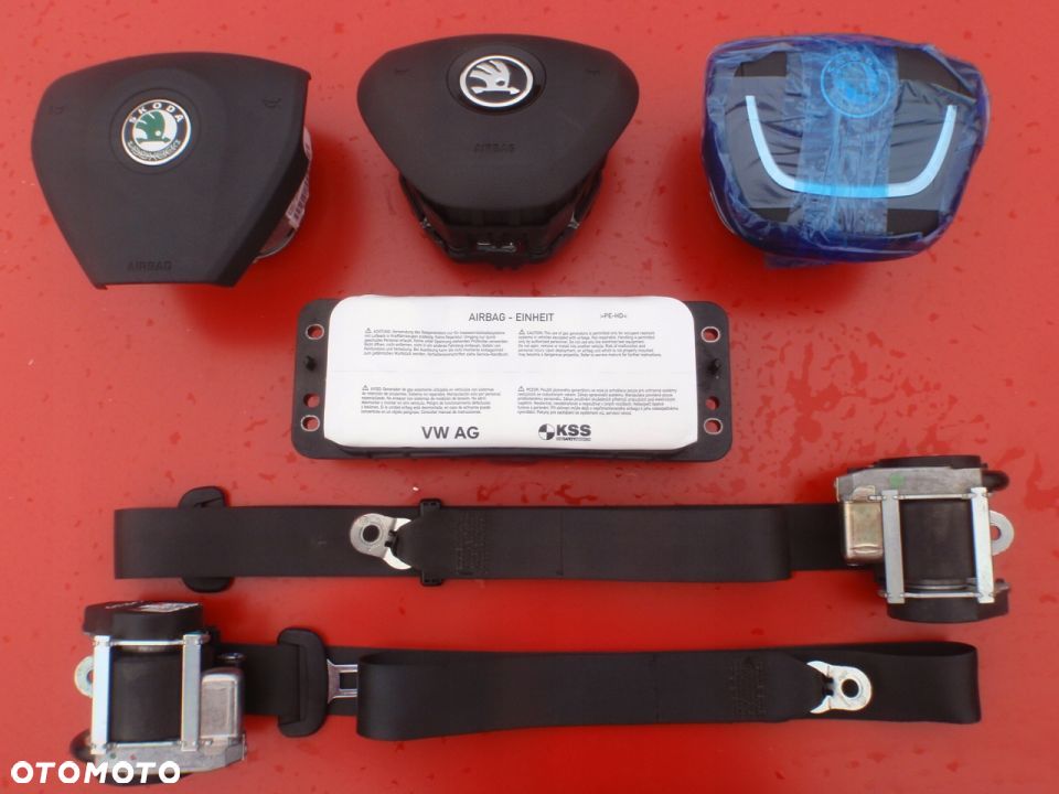 SKODA SUPERB II 2 DESKA KONSOLA PODUSZKI AIRBAG 3T - 8