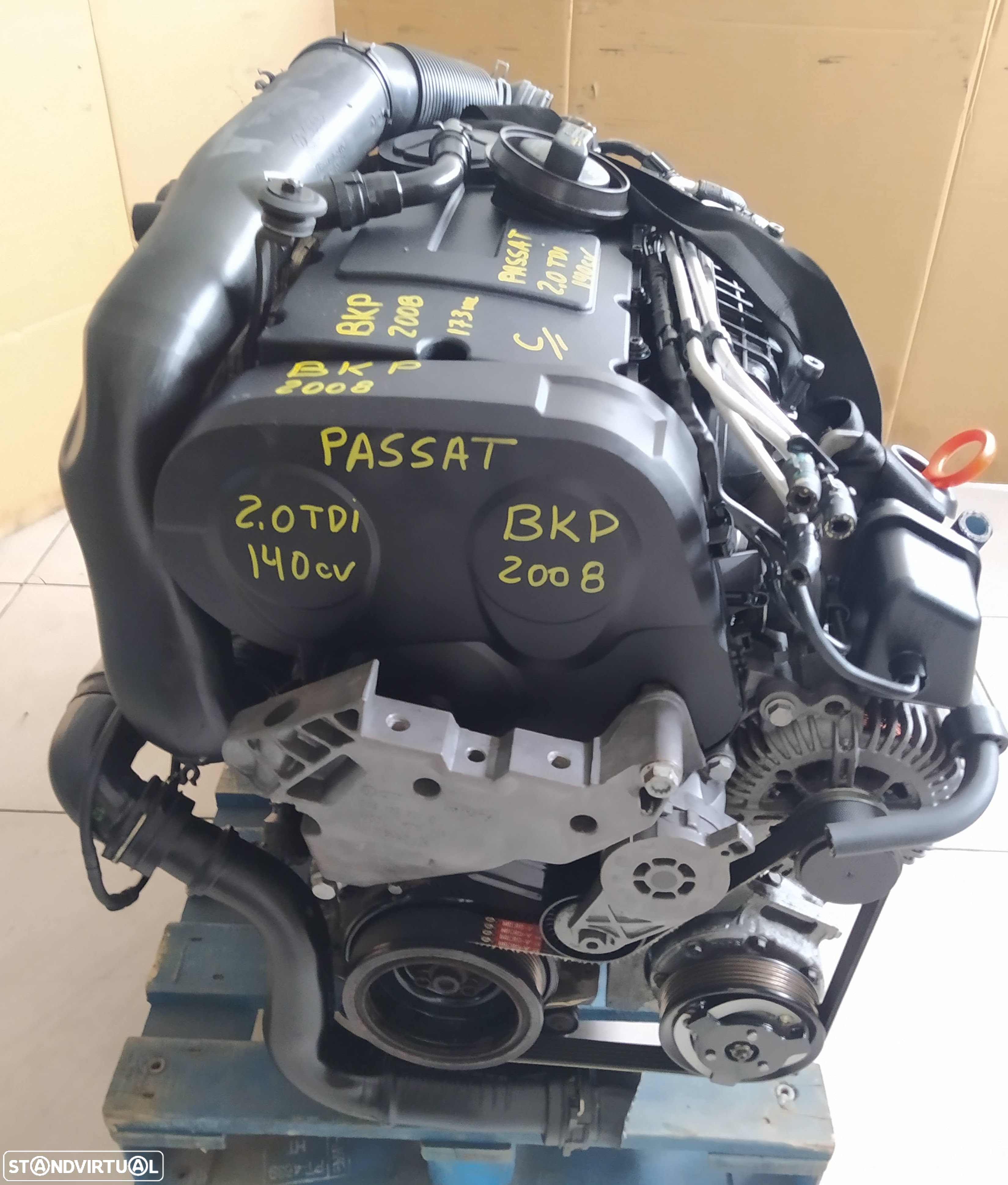 Motor vw passat 2.0TDI 140cv BKP caixa automatica DSG KCU - 5