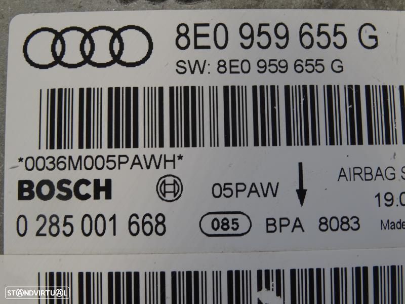 Centralina De Airbags Audi A4 (8Ec, B7)  8E0959655g / 0285001668 / 8E0 - 2