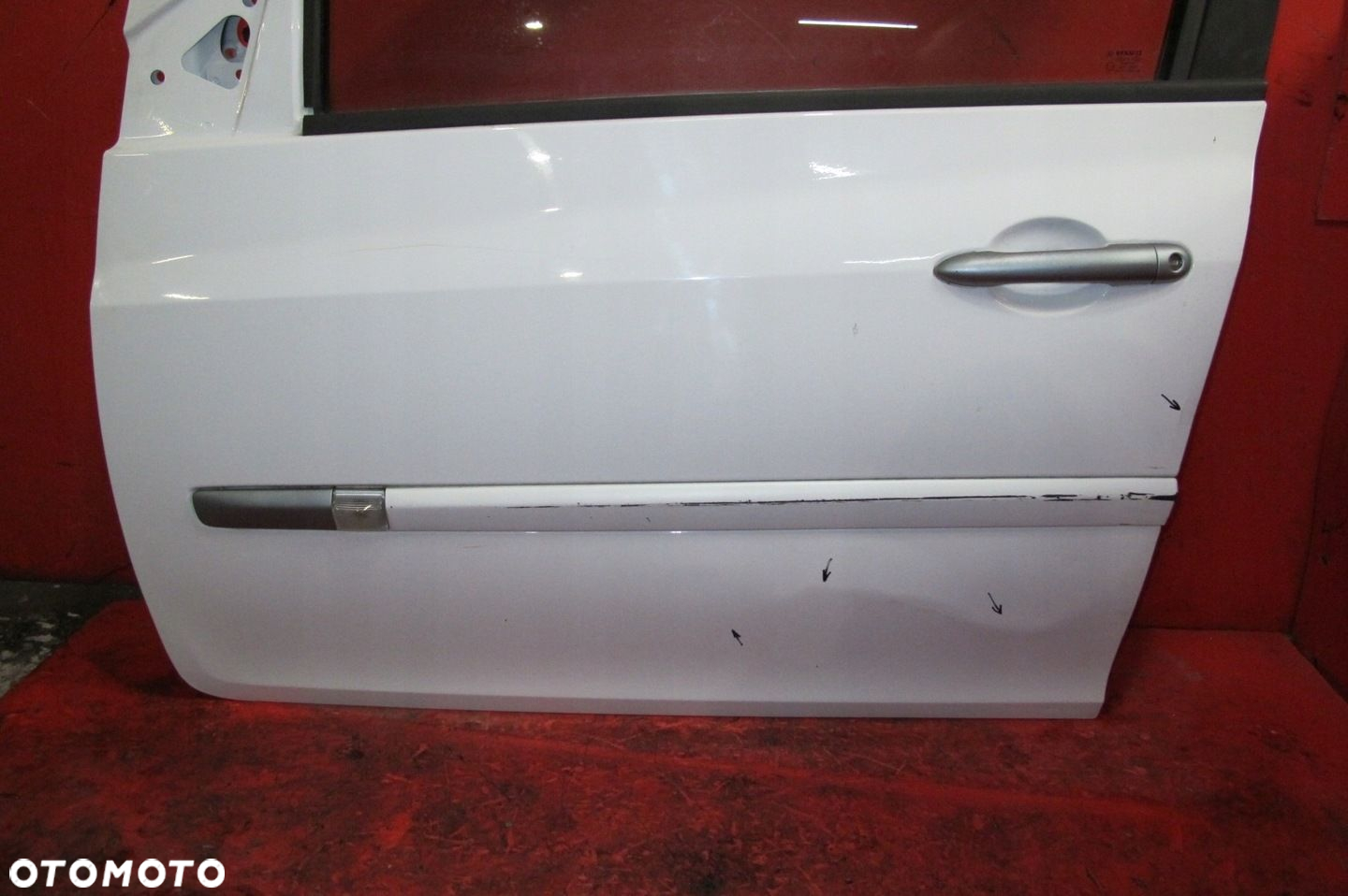 RENAULT CLIO 3 III 5DKBI BIAŁE DRZWI PRZÓD LEWE OV369 0V369 - 4