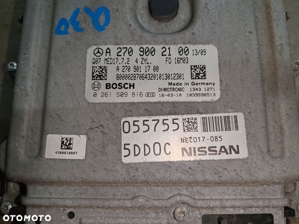 Komputer sterownik silnika a2709002100 1.6 CGI Infiniti Q30 15-19 - 2