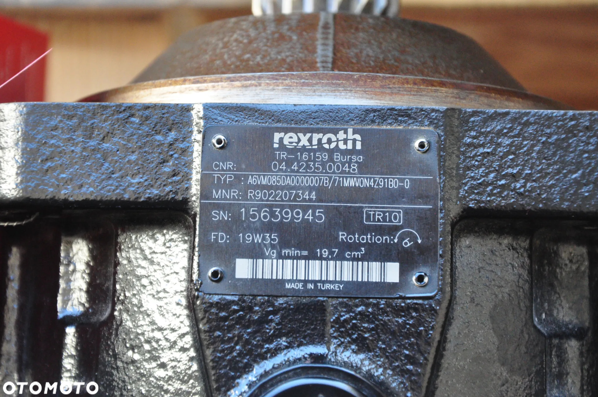 HYDROMOTOR SILNIK JAZDY REXROTH NOWY !!! NR A6VM085DA0000007B/71MWV0N4Z91B0-0 - 5