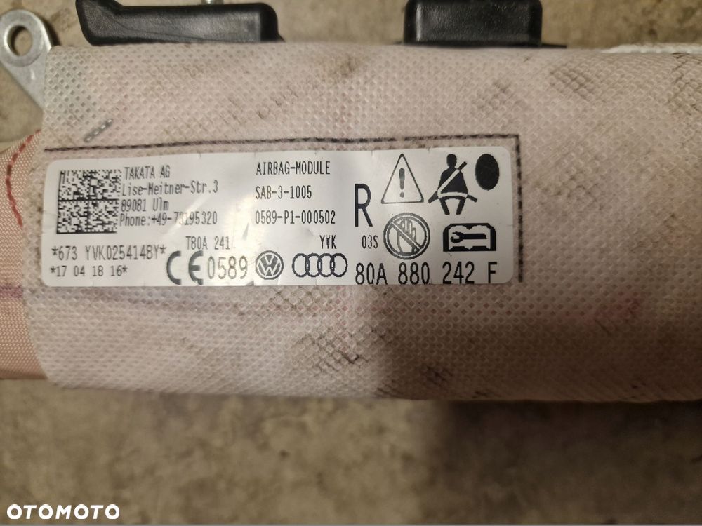 airbag poduszka fotela audi q5 80a prawa 80a880242f - 2
