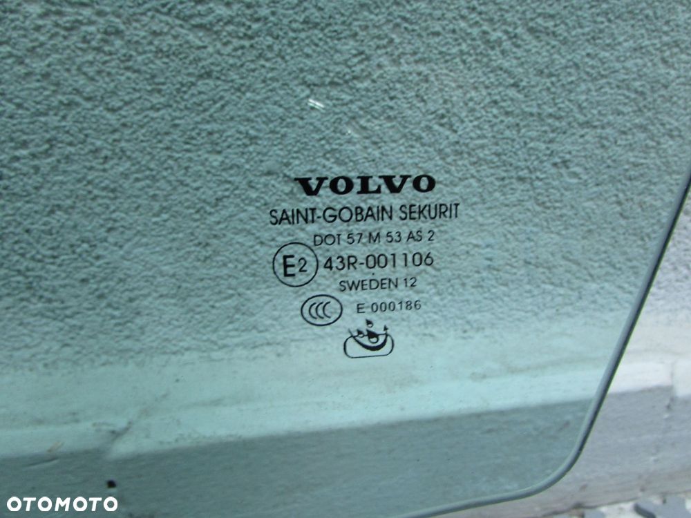 VOLVO S80 II V70 III XC70 06-16 SZYBA BOCZNA DRZWI PRZOD LEWA 12R AS2R - 9
