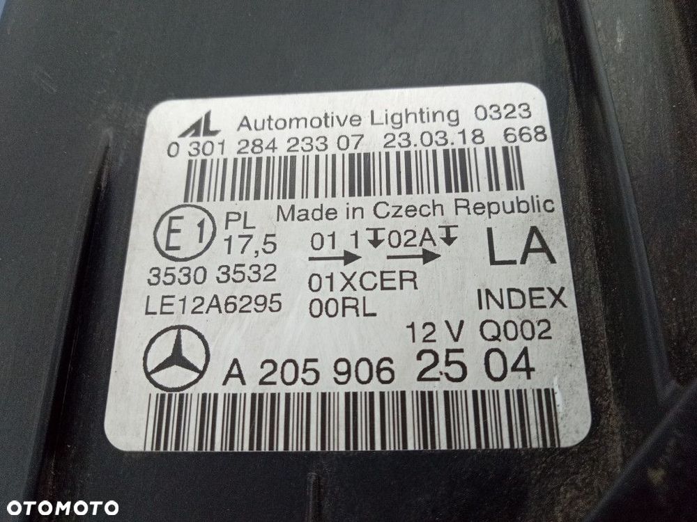 C KLASA W205 REFLEKTOR LEWY FULL LED A2059062504 - 6