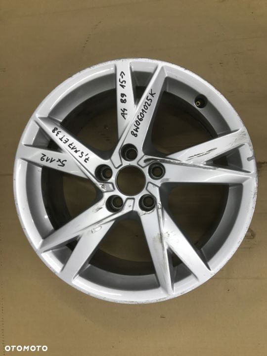 Felga Audi A4 B9 A5 8W F5 15-24r. 7,5jx17 ET38 5x112 pojedyncza sztuka ALUMINIOWA 17 cali 8W0601025K - 1