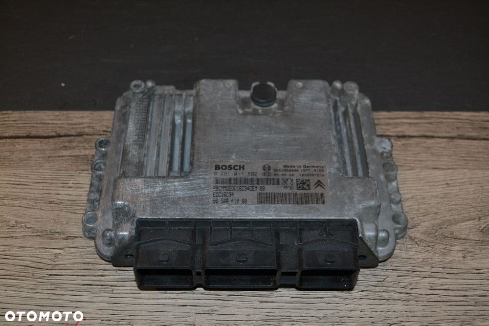 CITROEN PEUGEOT 1,6 HDI KOMPUTER STEROWNIK SILNIKA 0281011802 9656841080 - 1
