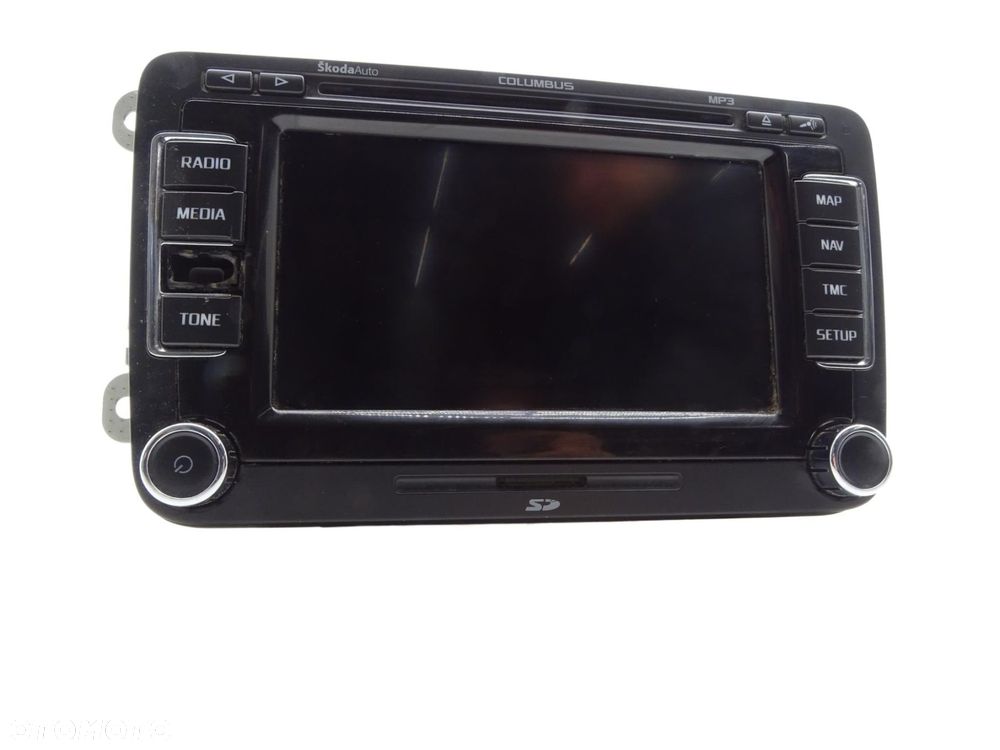Wyswietlacz radio cd nawigacja 3t0035680e skoda superb ii - 1