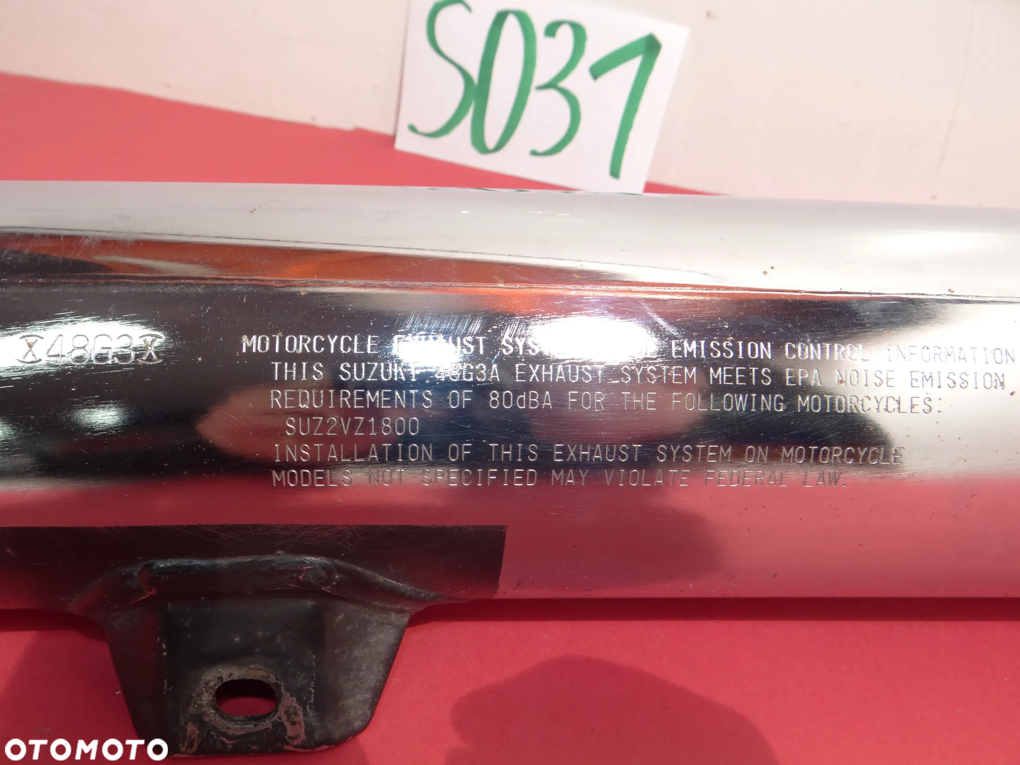 SUZUKI VZ VZR 1800 CAN VZ1800 TŁUMIK WYDECH CAN X48G3X SUZ2VZ1800 USZKODZONY S031 - 15