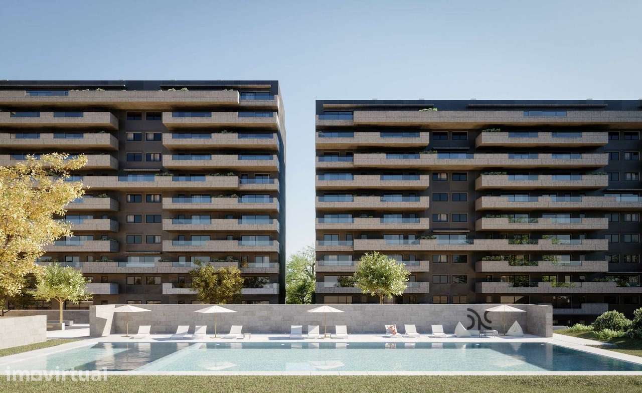 Apartamento T4 em condomínio fechado de luxo em Leça da Palmeira - Grande imagem: 2/15