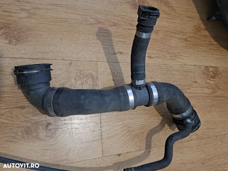 Furtun lichid racire de la motor la radiator Original BMW 17127566024 E81 E87 LCI E82 motor N43 - 2