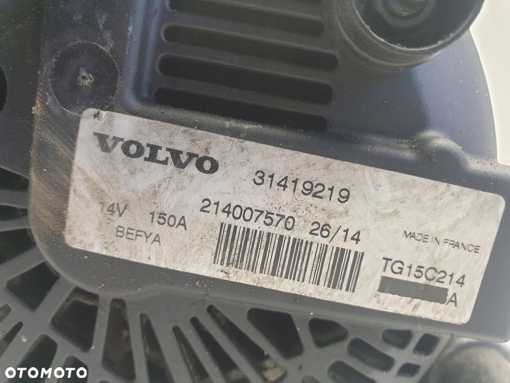 ALTERNATOR Volvo V40 II 1.6 D2 _ 150A 31419219 oryginał Alternator - 11
