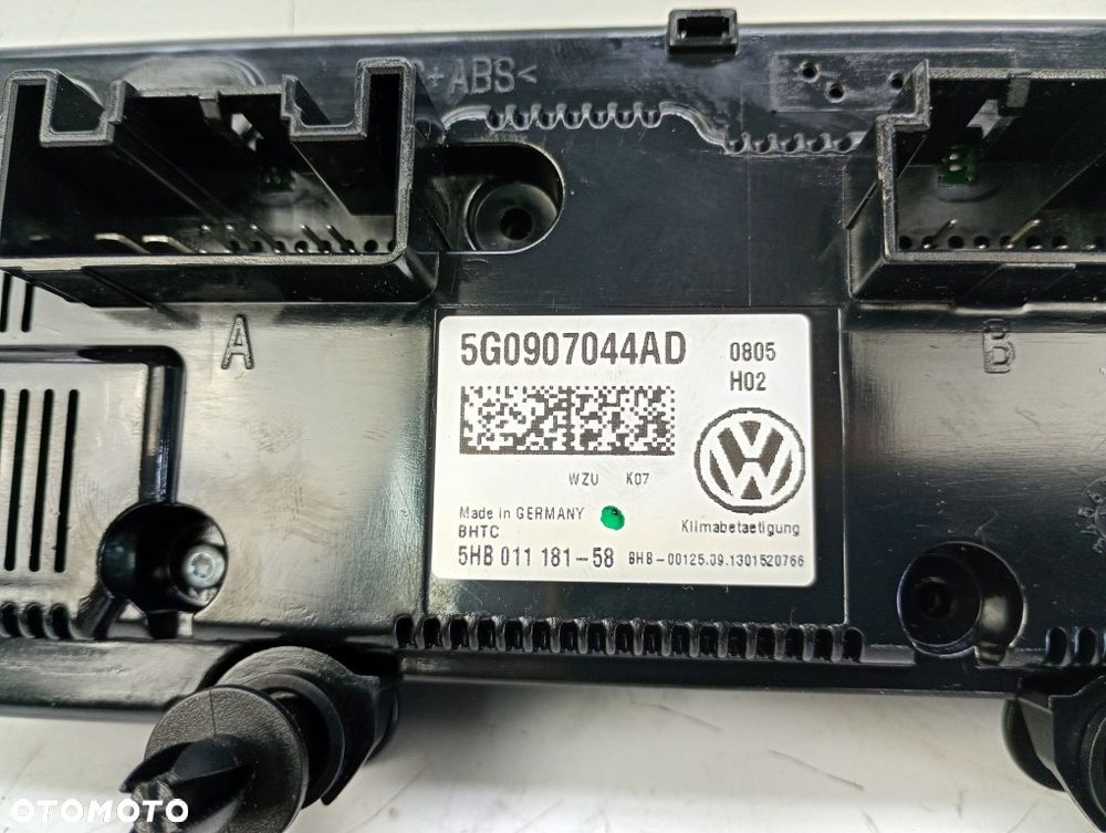 panel sterowania nawiewu z klimatyzacją vw golf VII 7 5G0907044AD - 6