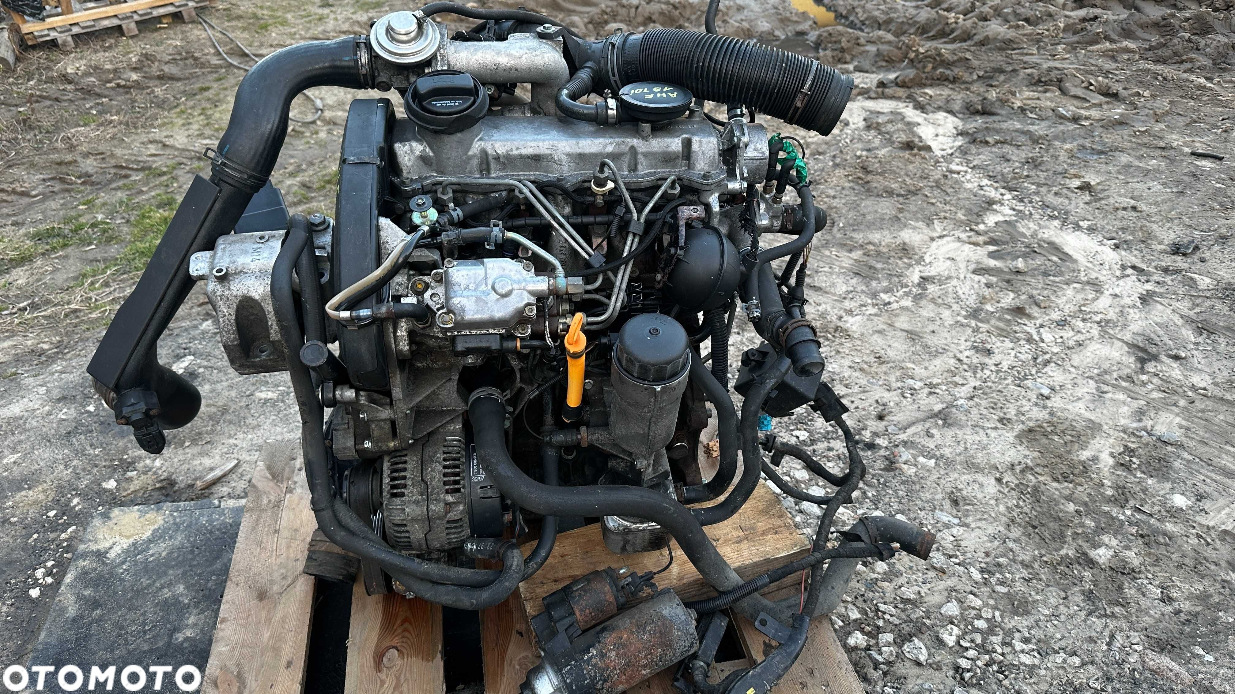 Silnik AHF 1.9 TDI 110km VW SEAT SKODA kompletny SWAP zestaw startowy - 2