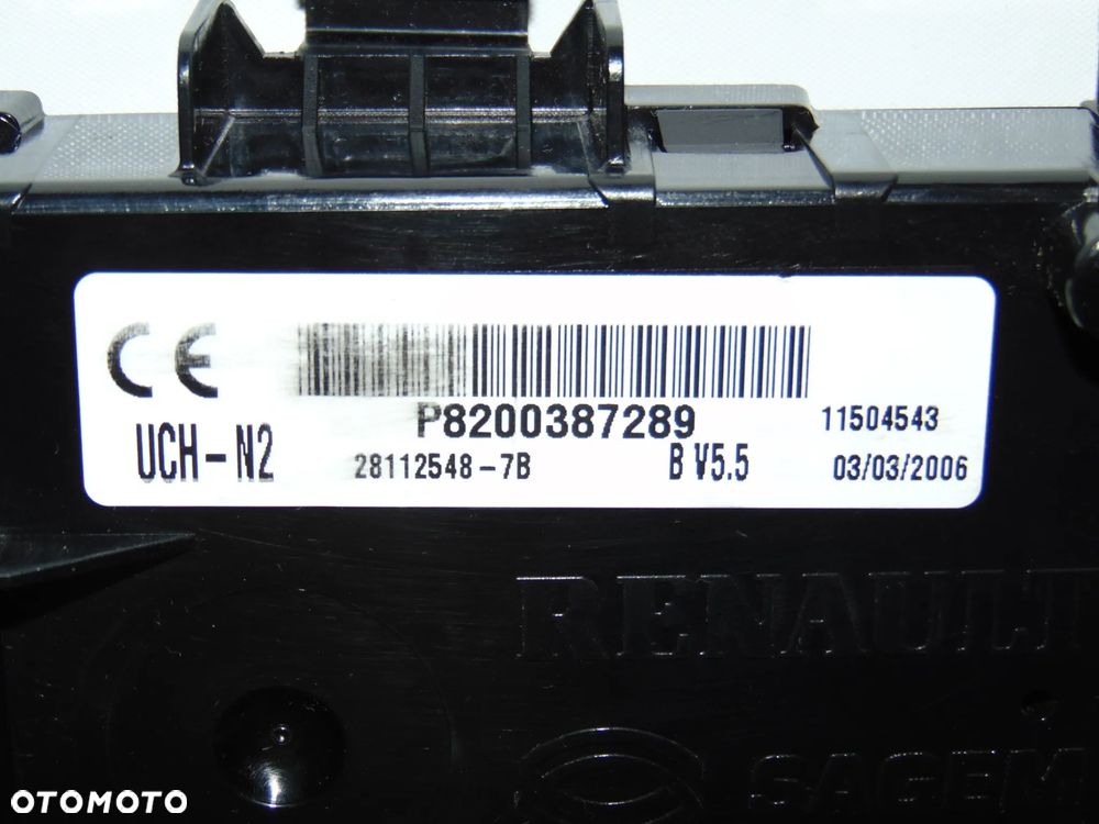 Moduł sterownik UCH-N2 P8200387289 Renault Clio 2 II FL lift 01-09r - 2