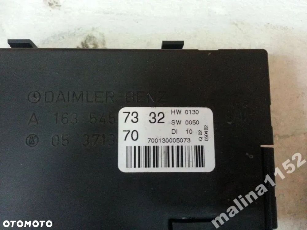 ML 163 2.7 cdi Zestaw sterownik silnika imob - 4
