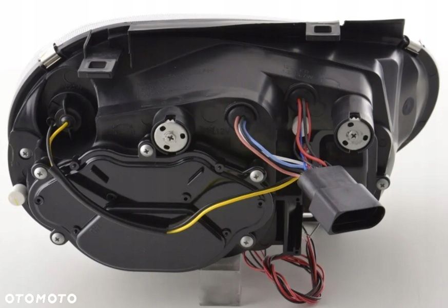 reflektor lampa kpl soczewkowe czarne black tuning vw golf iv 4 1j 1998-04 - 4