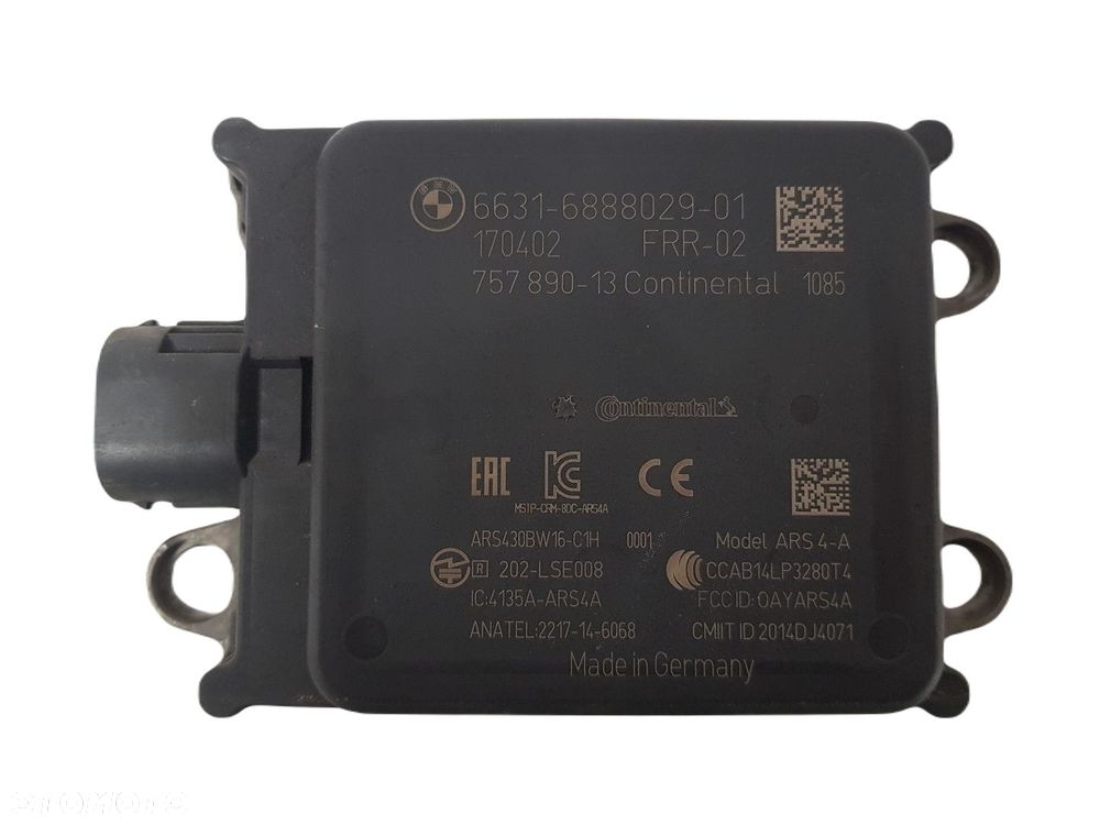 BMW  5 V G30 G31 / X3 G01 RADAR SENSOR DISTRONIC ACC  6631-6888029-01 6888029 - 3