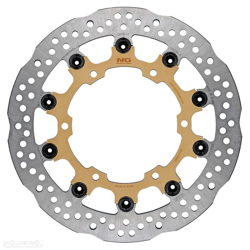 disco travao frente yamaha disco de travão ng flutuante ondulado 294x ø298 x ø132 x 5 - 1
