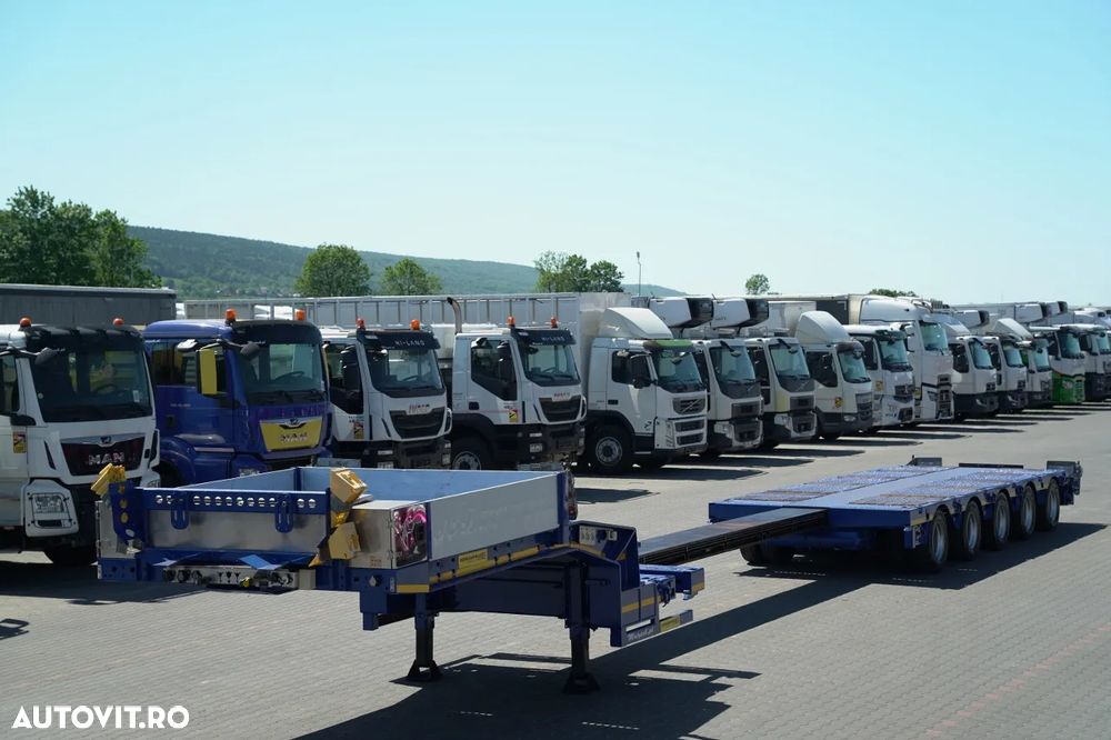 Faymonville REMORCĂ JOSĂ FAYMONVILLE / STZ-5AX / EXTENSIBILĂ / 5 AXE / MTA: 68 TONE / AXE DE DIRECȚIE / SUPORT / 19,1 M / SAF - 1