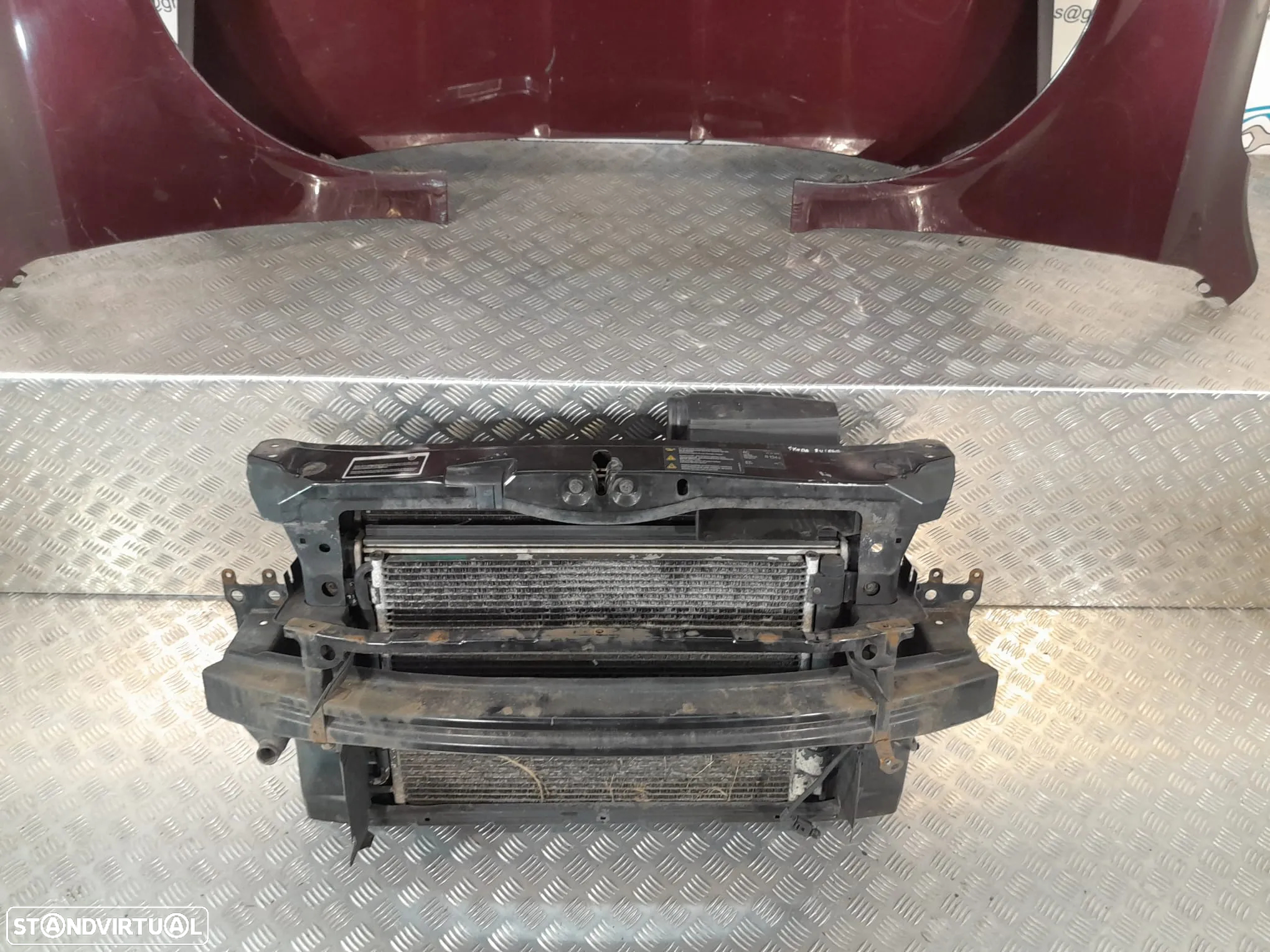 FRENTE COMPLETA SKODA OCTAVIA II 2 MK2 FACELIFT 1Z3 CAPOT PARACHOQUES GUARDA-LAMAS OTICAS RADIADOR VENTILADOR FRENTE FIBRA REFORÇO - 7