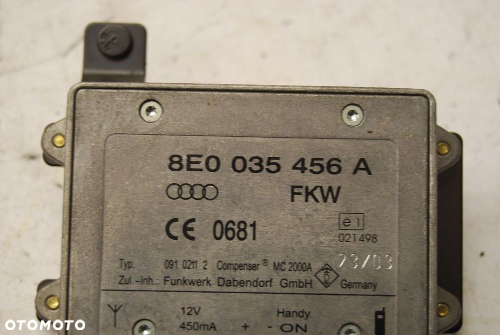 WZMACNIACZ ANTENY 8E0035456A AUDI A4 B6 B7 - 3