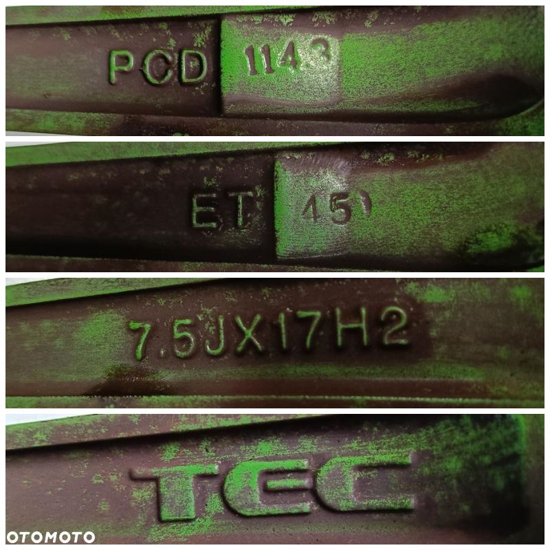 Alufelgi 5x114,3 17 Tec Kia Hyundai Mazda 4szt (F9202) - 8