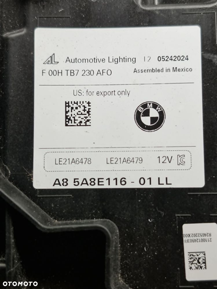 BMW X5 G05 X6 G06 LIFT ADAPTIVE LASER SHADOW LINE BLACK LCI LED LAMPA LEWA/PRAWA PRZÓD 5A8E11501/5A8E11601 - 16