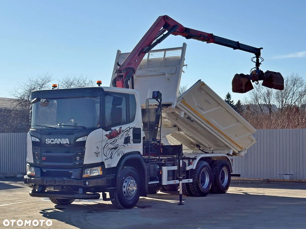 Scania G 410 * WYWROTKA 4,90 m + BORDMATIC + HMF 1643 + PILOT * 6x4 - 3