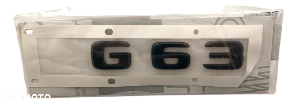 MERCEDES G-KLASA W463 Emblemat czarny tyl G63 ORYGINAL - 1