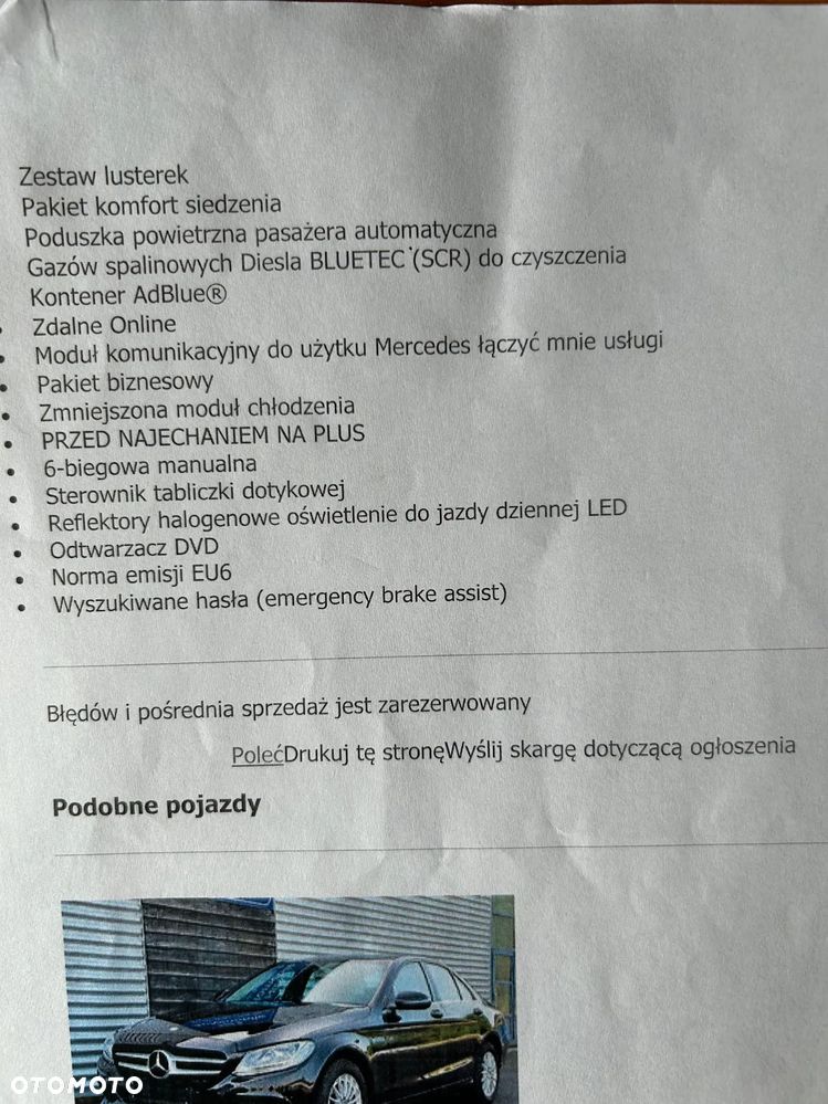 Mercedes-Benz Klasa C 200 (BlueTEC) d Avantgarde - 16