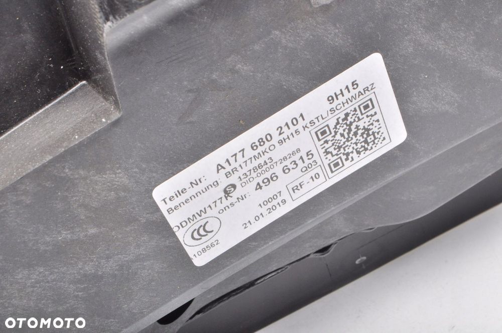 MERCEDES W177 TUNEL ŚRODKOWY PODŁOKIETNIK SKÓRA SCHOWEK - 13