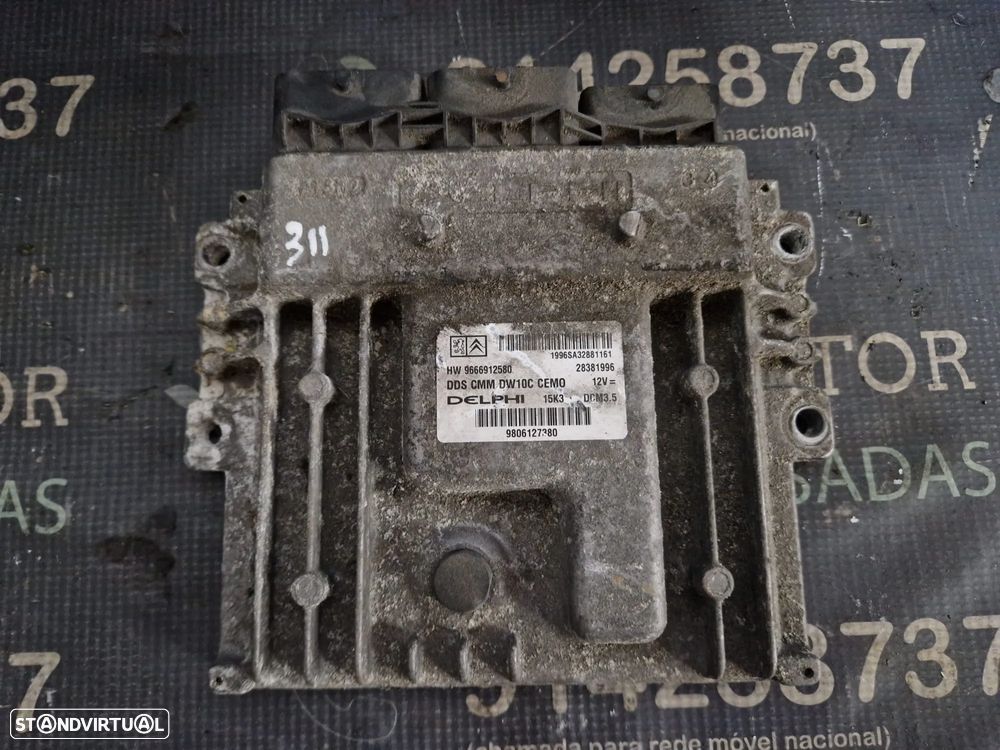 Centralina usada DELPHI HW 9666912580 PEUGEOT 3008 2.0 HDI - 1