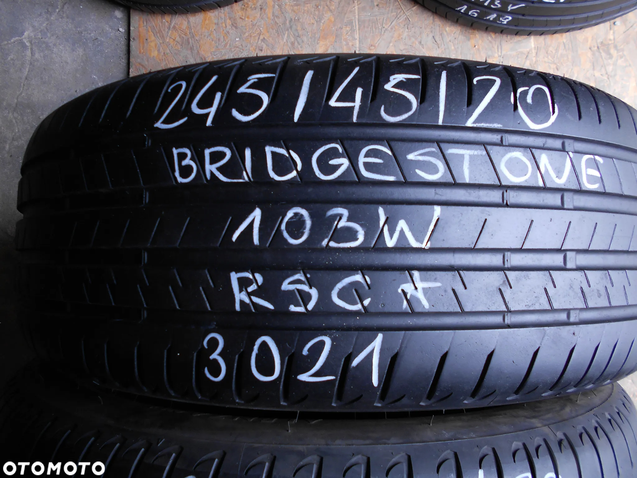 OPONY 245/45R20 BRIDGESTONE ALENZA 001 RSC RFT DOT 3021 7.7MM - 3