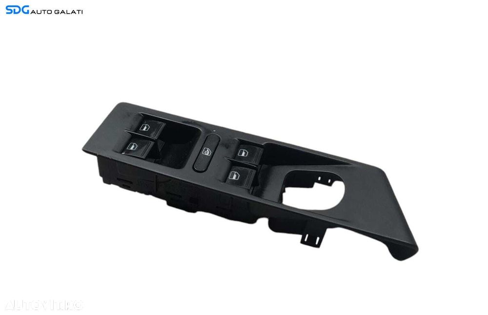 Consola Panou Buton Butoane Geam Geamuri Electrice de la Portiera Stanga Fata Sofer Volkswagen Passat B7 2010 - 2015 Cod 1K4959857B 3AC857858A [N0563] - 2