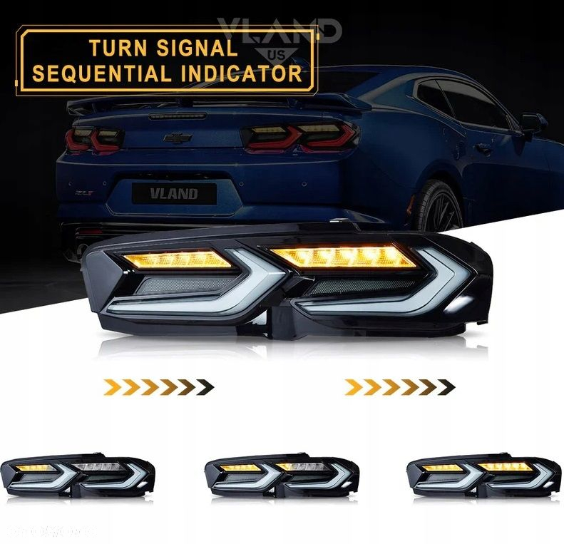 Lampy tyl kpl Full Led Diody Tuning Europa Chevrolet Camaro VI 6 Lift 19- - 6