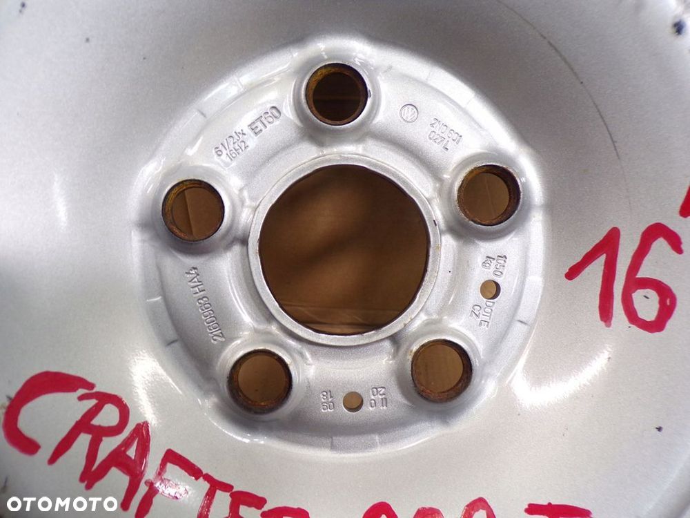 VW CRAFTER MAN 16- ORYGINALNA FELGA 16 " 2N0601027L - 2