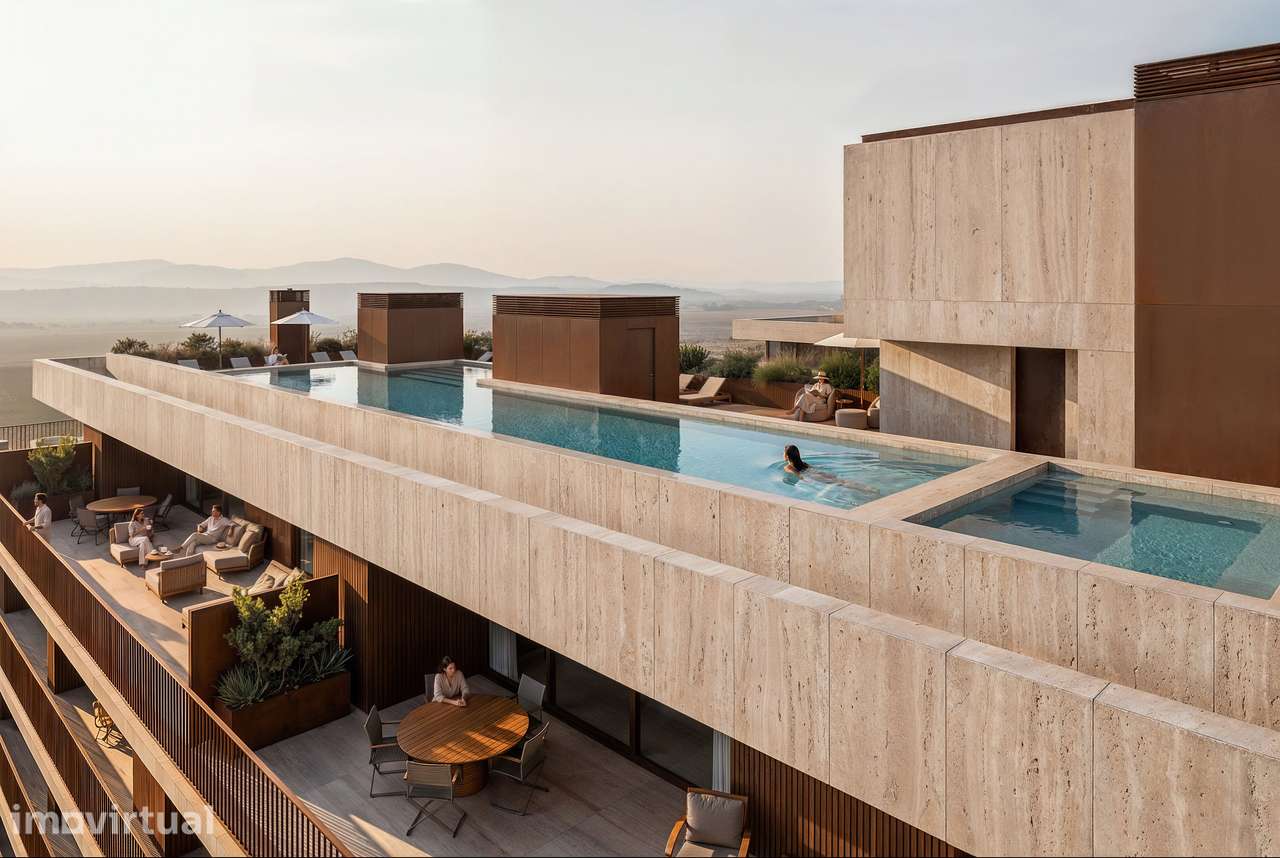 Apartamento T2 com varanda e 2 lg garagem | Piscina na cobertura - Grande imagem: 5/20