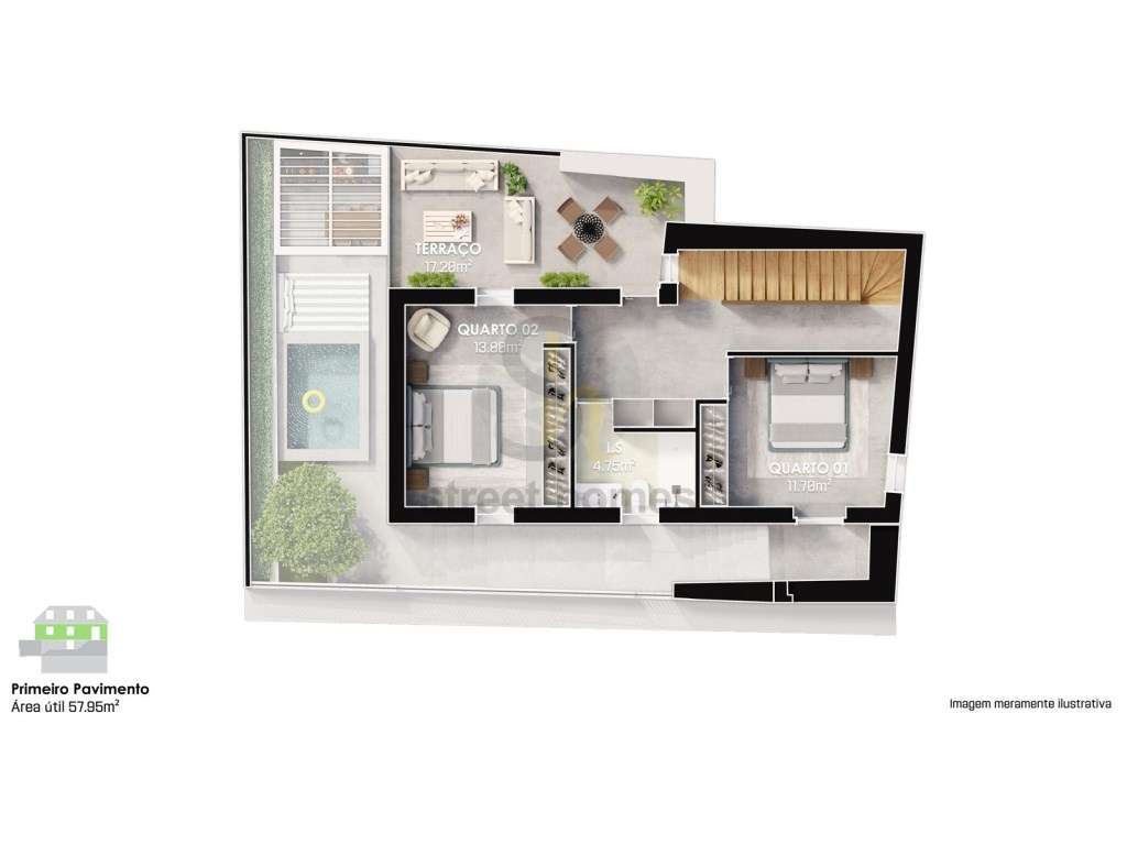 Moradia para reconstrução com projeto aprovado - Grande imagem: 5/11