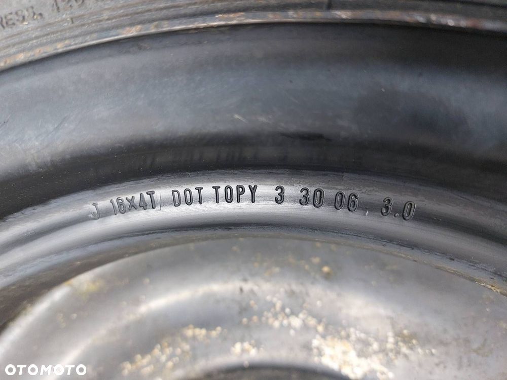 KOŁO DOJAZDÓWKA 5x114,3 4Jx16 FI67,1 125/70R16 2006R DUNLOP MAZDA 5 I CR - 8