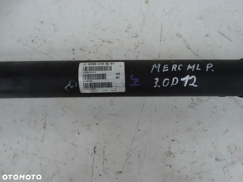 WAŁ NAPĘDOWY MERCEDES ML 350 W166 3.0 CDI A1664100601 F-VAT - 3