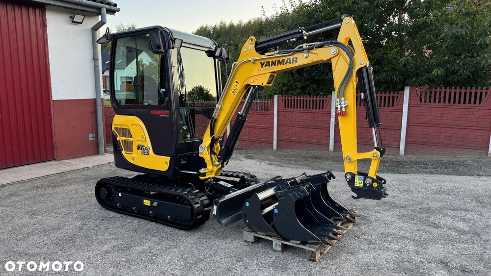 Yanmar SV22 / rok prod. 2021 / liczba godzin 42 / zakupiona w polskiej sieci dealerskiej / komplet 3 łyżek / stan idealny / - 4