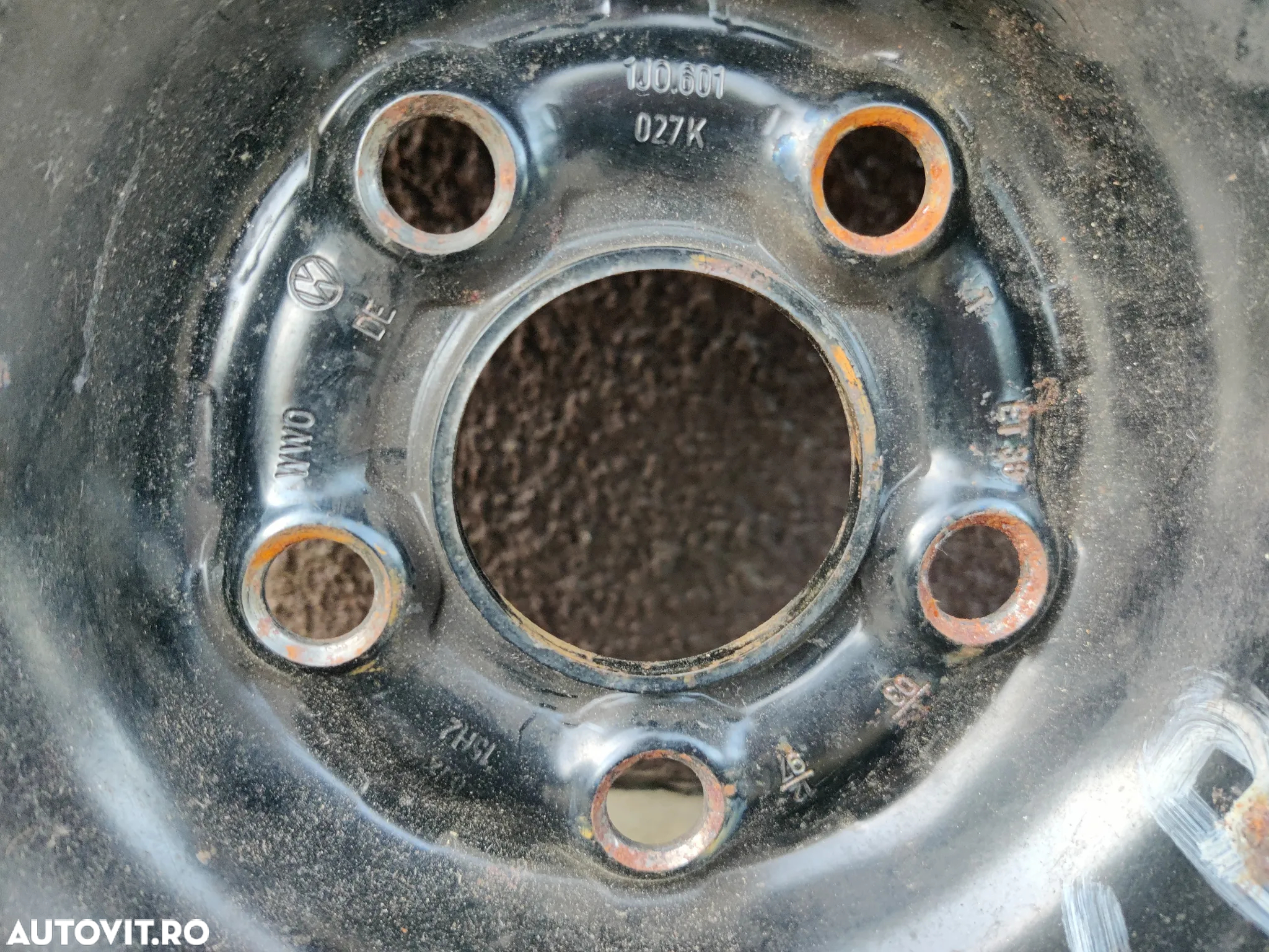Jante tabla Roata rezerva R15" 5X112 VW Golf 4 Passat Skoda Octavia 1K0601027K - 4