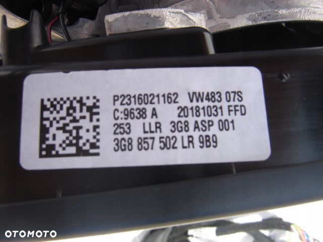 VW ARTEON B8 LUSTERKO ZEW KAMERA NOWE 3G8857502 LR - 3