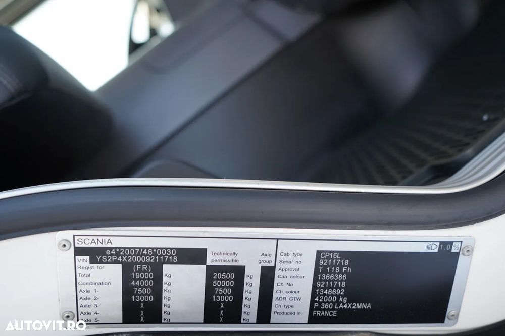 Scania P 360 / 4x2 / BASCULATOR 3 LATE 4.5M / SPECIAL / EURO 6 / - 38