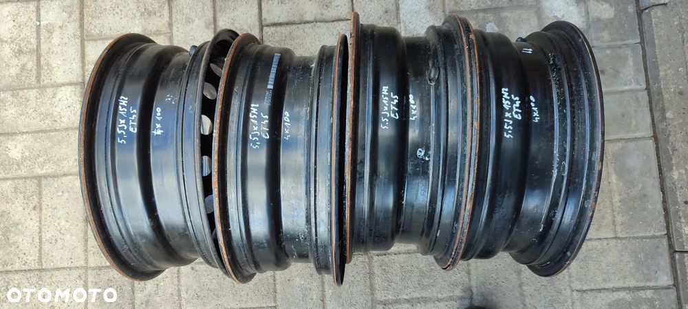 FELGI STALOWE 4x100 5.5Jx15 CALI ET45 TOYOTA YARIS II KOMPLET 4 SZTUKI - 8