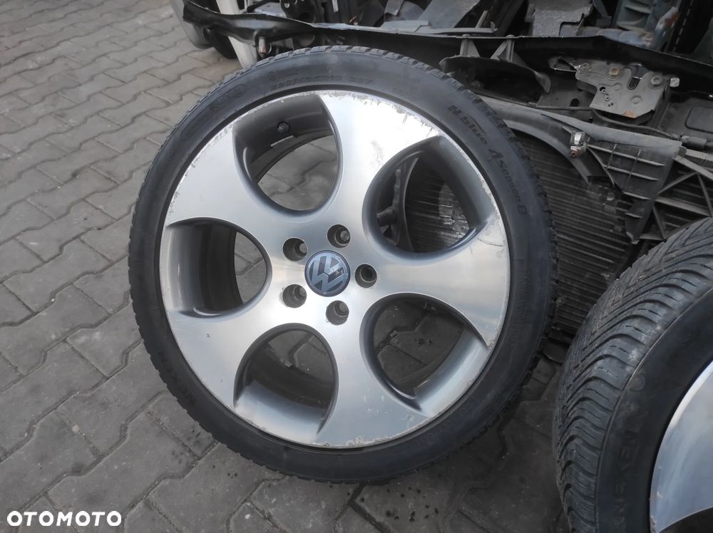 18 7.5J ET51 5X112 GTI FELGI KOŁA ALUFELGI ALUMINIOWE OPONY  1K0601025BA RONAL 225 40 18 VW CADDY GOLF PASSAT TOURAN SEAT SKODA AUDI WYSYŁKA !!!! - 6
